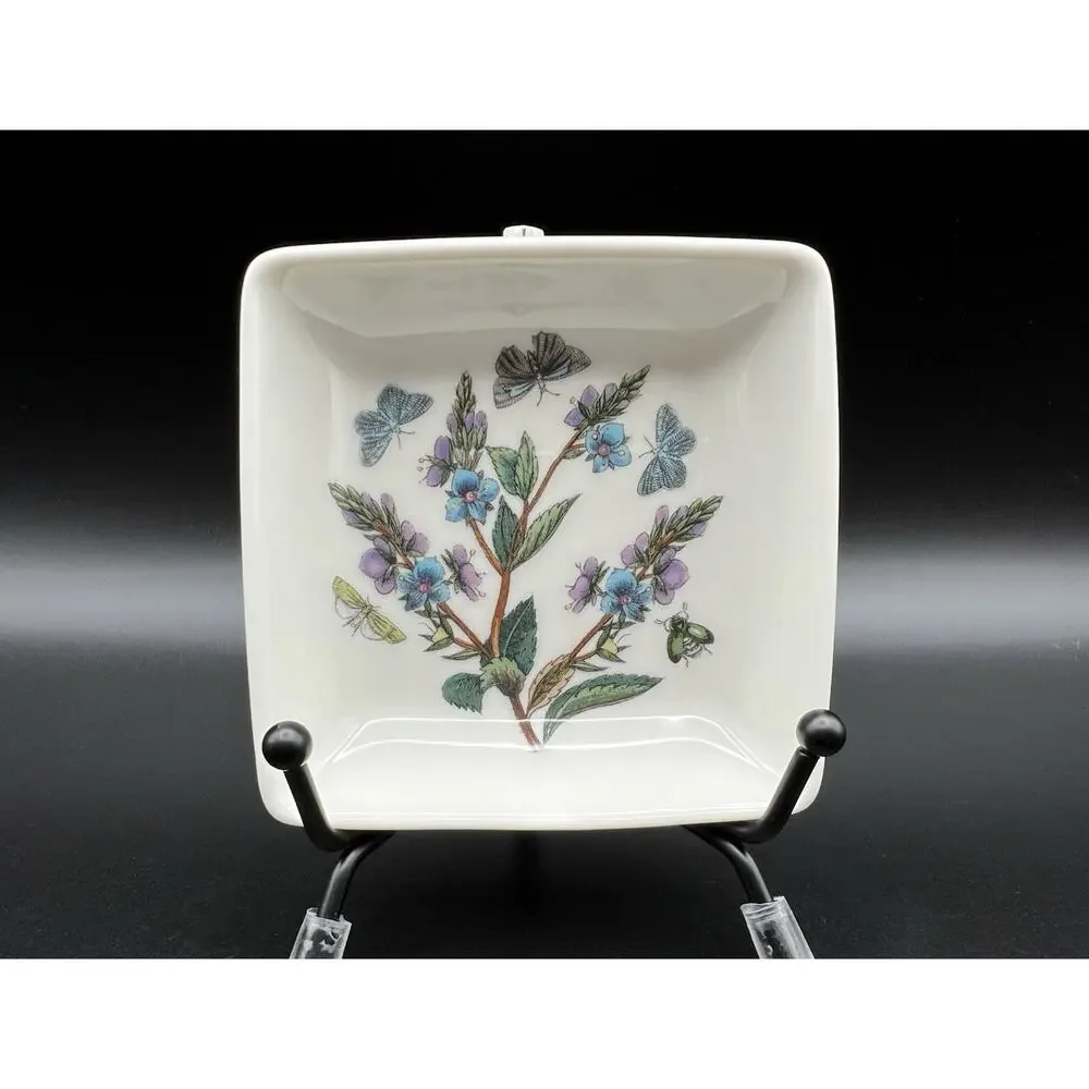 Portmeirion Botanic Garden 3” Square Trinket Dish Dipping Sauce Bowl